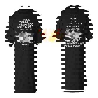 Chickens Make Me Happy Humns Make Farmer Farm Lover T-Shirt - Monsterry