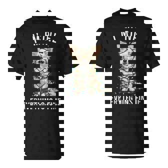 Chihuahua Christmas I'm Fine Everything Is Fine Tank Top T-Shirt | Mazezy