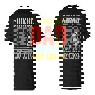 Chihuahua Papà Divertente Festa Del Papàintage Per Proprietario Cane Maglietta - Novitaregali