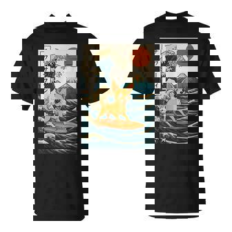 Chihuahua Surfing Japanese Wave T-Shirt | Seseable FR