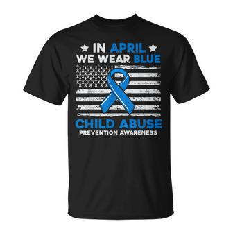 Child Abuse Prevention Flag Child Abuse Awareness Women T-Shirt - Thegiftio UK