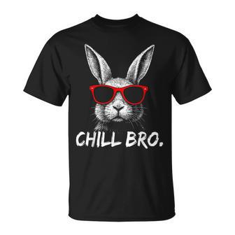 Chill Bro Cooler Hase Mitonnenbrille Gamer Hasen Ostern T-Shirt - Geschenkecke