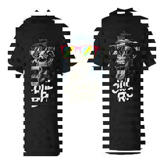 Chill Bro Lustiger Affe Mitonnenbrille Gamer Chiller Fun T-Shirt - Geschenkecke