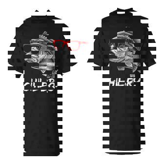 Chill Bruh – Lustiger Karpfen Mitonnenbrille T-Shirt - Seseable