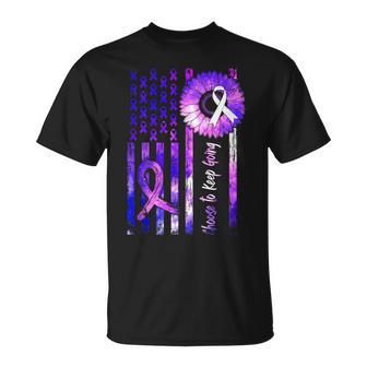 Choose To Keep Going Suicide Prevention Awareness USA Flag Tank Top T-Shirt | Mazezy