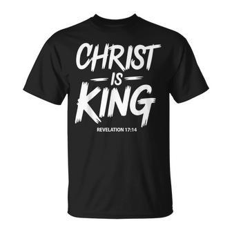 Christ Is King Jesus Catholic Christian Christianity T-Shirt | Mazezy