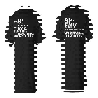 Christian God Family Wrestling Faith Family Wrestling T-Shirt - Thegiftio