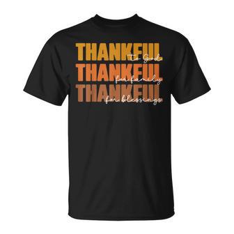 Christian Thanksgiving Thankful To God For Family Blessings T-Shirt - Thegiftio UK