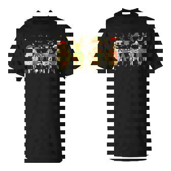 Christmas Animals Reindeer Sheep Cow Donkey Outfit Tee T-Shirt - Monsterry