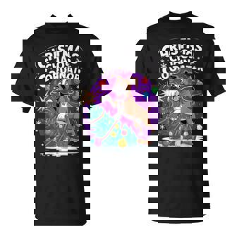 Christmas Chaos Coordinator Xmas Puppy Christmas Boxer T-Shirt | Mazezy