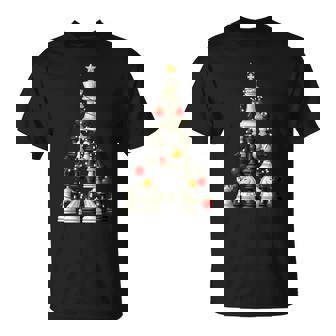 Christmas Chess Piece Ornaments Tree Lights Xmas Boys Men T-Shirt | Mazezy