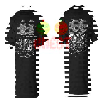 Christmas Chest Ornament Santa Hat Humor T-Shirt | Mazezy