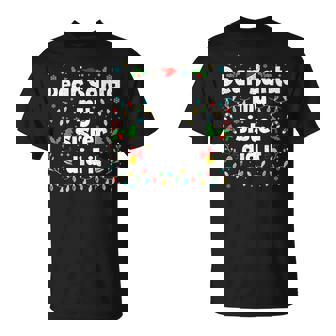 Christmas Dear Santa My Sister Did It Xmas Boys Girls T-Shirt | Mazezy