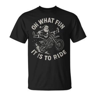 Christmas Dirt Bike Santa Motocross Born To Sleigh Tank Top T-Shirt | Mazezy
