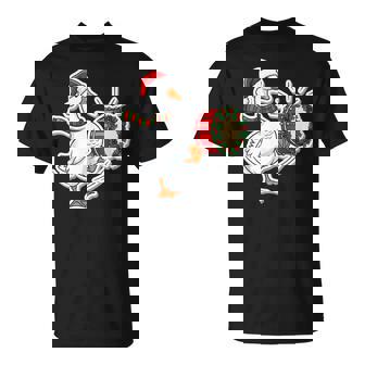 Christmas Drum Goose Teacher Shirt Holiday Music Teacher T-Shirt | Mazezy