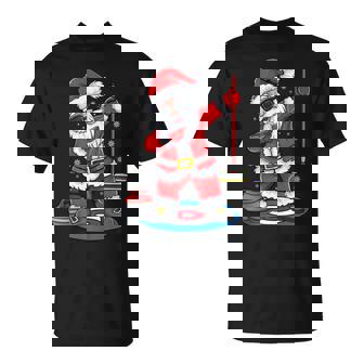 Christmas Santa Sports Curling For Men Boy Tank Top T-Shirt | Mazezy