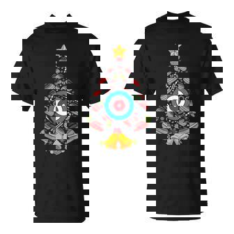 Christmas Tree Lights Curling For Men Boy T-Shirt | Mazezy