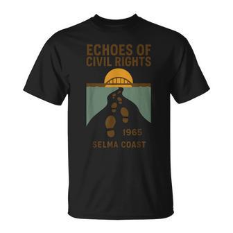 Civil Rights March Selma Coast 1965 Footsteps Bridge T-Shirt - Thegiftio UK