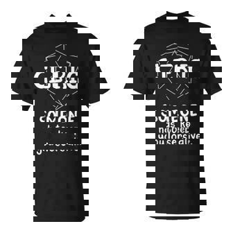 Cleric Character Joke Roleplaying Games Gamer T-Shirt - Thegiftio