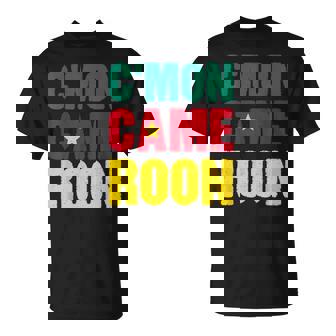 C'Mon Cameroon Sports Fan Cameroon Flag African Football T-Shirt | Mazezy