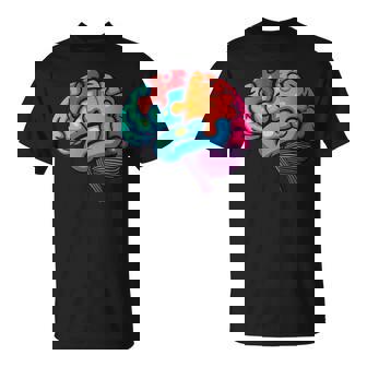 Colorful Brain Puzzle Neurodiversity Advocacy Jigsaw T-Shirt | Mazezy