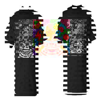 Colorful Pollera Girl Mola Inspired Panama T-Shirt | Mazezy