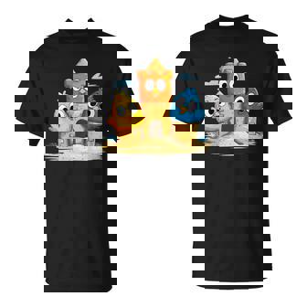 Colorful Sandcastle Friends Adventure T-Shirt | Mazezy