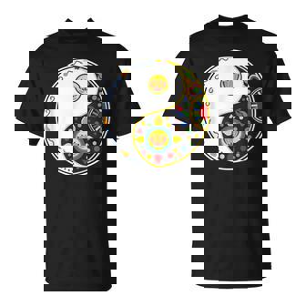 Colorful Sign Lotus For Tao Yin Yang Qi Gong Or Tai Chi T-Shirt | Mazezy