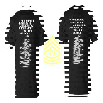 Command Sergeant Major Army Enlisted Rank Insignia T-Shirt | Mazezy