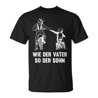 Como El Padre Así El Hijo Motocross Motoocross Enduro Día Del Padre Camiseta unisex - Regaloses