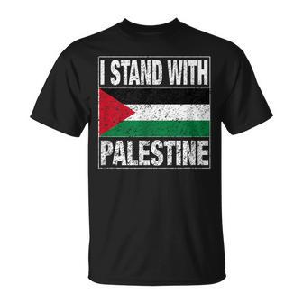 Con La Bandera De Palestina Libre I Love Palestine Gaza Camiseta unisex - Regaloses