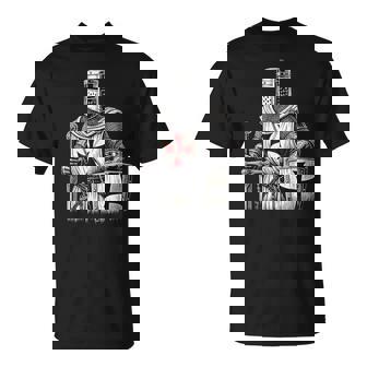 Conception De Guerrier Chevalier Templier T-Shirt - Cadeauxyz