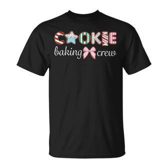 Cookie Baking Crew Bow Cute Theme Family T-Shirt - Thegiftio