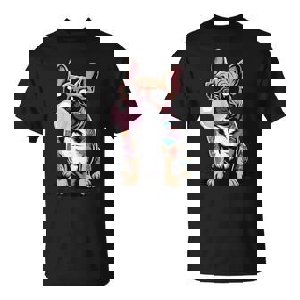 Cool French Bulldog Sunglasses Tattoo Bubblegum Dog Tank Top T-Shirt | Mazezy