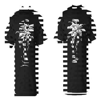 Cool Summer Vacation Men Women Beach Palm Tree T-Shirt | Mazezy
