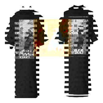 Cool Taiwanese Bear With Taiwan Flag Colors T-Shirt | Mazezy