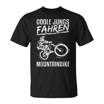 Coole Jungs Fahren Mountainbike Mtb Fahrrad Kinder Jungen T-Shirt - Geschenkecke