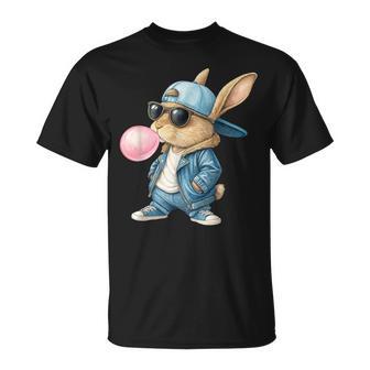 Cooler Hase Osterhase Bunny Kaninchen Kinder Jungen Ostern T-Shirt - Geschenkecke