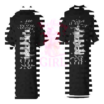 Coquette Bow Birthday Girl Cowgirl Pink Western Bday Party T-Shirt - Thegiftio