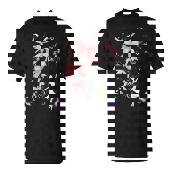 Coquette Gymnastics Cute Bow Gymnasts Dancing Girls T-Shirt | Mazezy