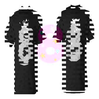 Corona De Flores De Cumpleaños Para Niñas De 8 Añosu 8º Cumpleaños Camiseta unisex - Regaloses