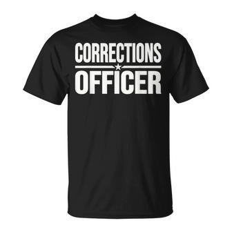 Corrections Officer Prison Guard Uniform Costume T-Shirt - Thegiftio UK