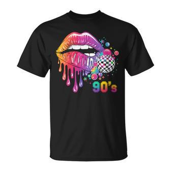 Costume De Carnaval Des Années 90 Lèvres T-Shirt - Cadeauxyz