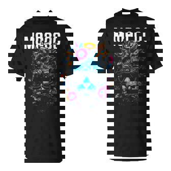 Country Of Morocco Cat Wearing Sunglasses And Flowers T-Shirt | Mazezy