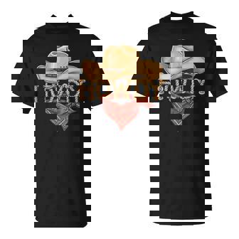 Cowboy Howdy Rope Hat Bandana Western Rodeo Tank Top T-Shirt | Mazezy