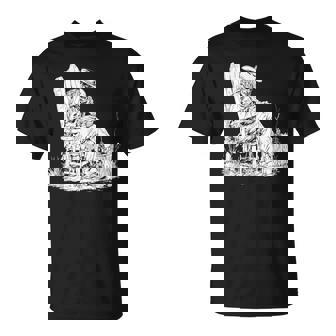 Cowboy Whittling Carving Wood Tank Top T-Shirt | Mazezy