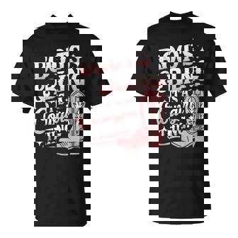 Cowgirl Boots Bling Women Tee Cute Love Country Life Tank Top T-Shirt | Mazezy