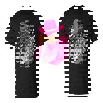 Cowgirl Western Boots Afro Western Rodeo Melanin T-Shirt | Mazezy