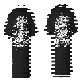 Cozyeason Duck かわいい 秋 パンプキン スパイス 秋 コーヒー 長袖tシャツ Tシャツ - Kawaiitshirt