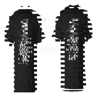 Crazy Raccoon Lady Raccoon Lovers Tシャツ - Kawaiitshirt